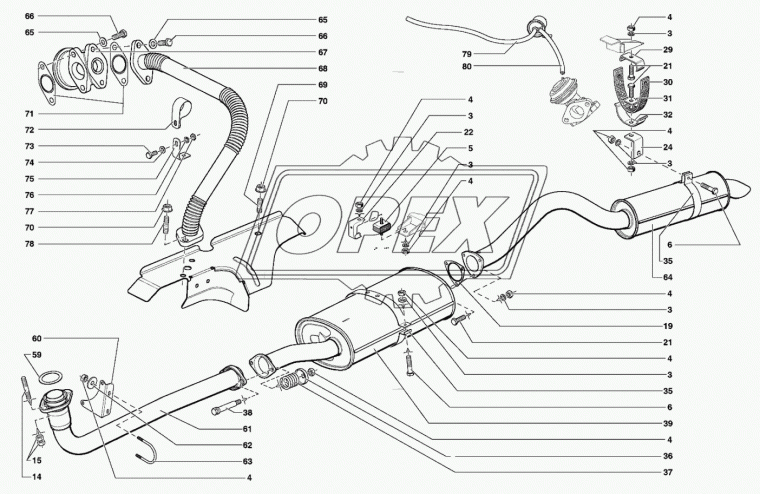 514.1213050-01 Прокладка клапана рециркуляции газов УАЗ (дв.ЗМЗ-514) ЗМЗ
